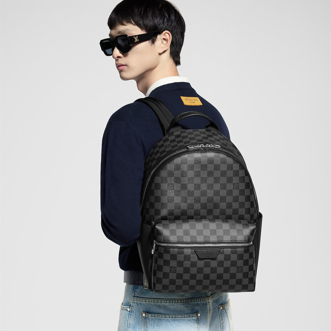 Sac Ă dos Discovery PM Toile Damier Graphite Noir
