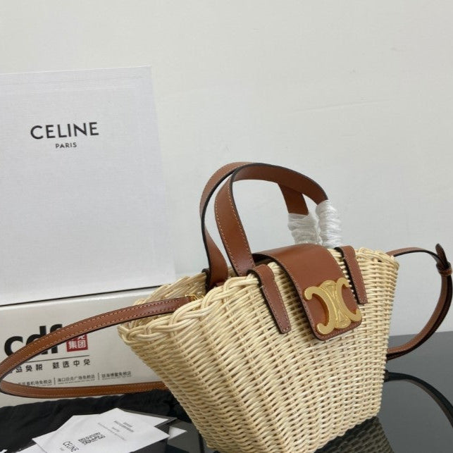 Celine - Classic Panier Teen Couffin Wicker Natural