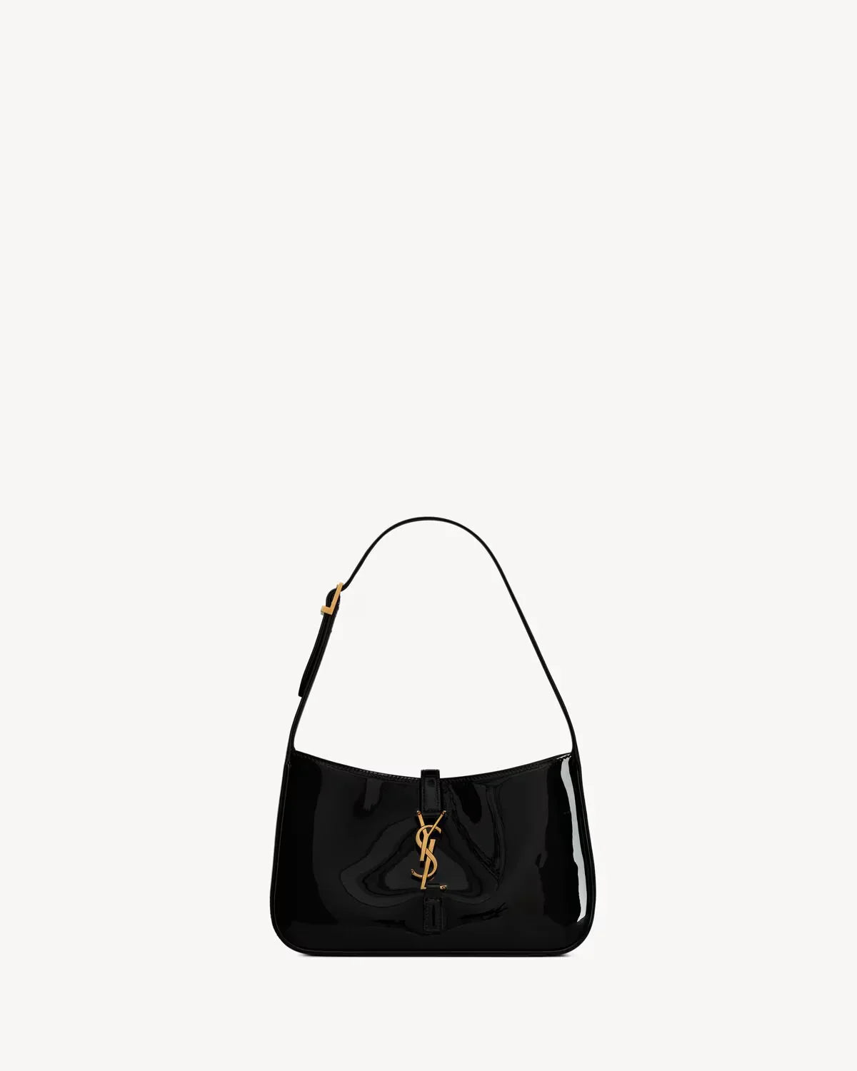 YSL - le 5 Ă  7 en cuir verni noir