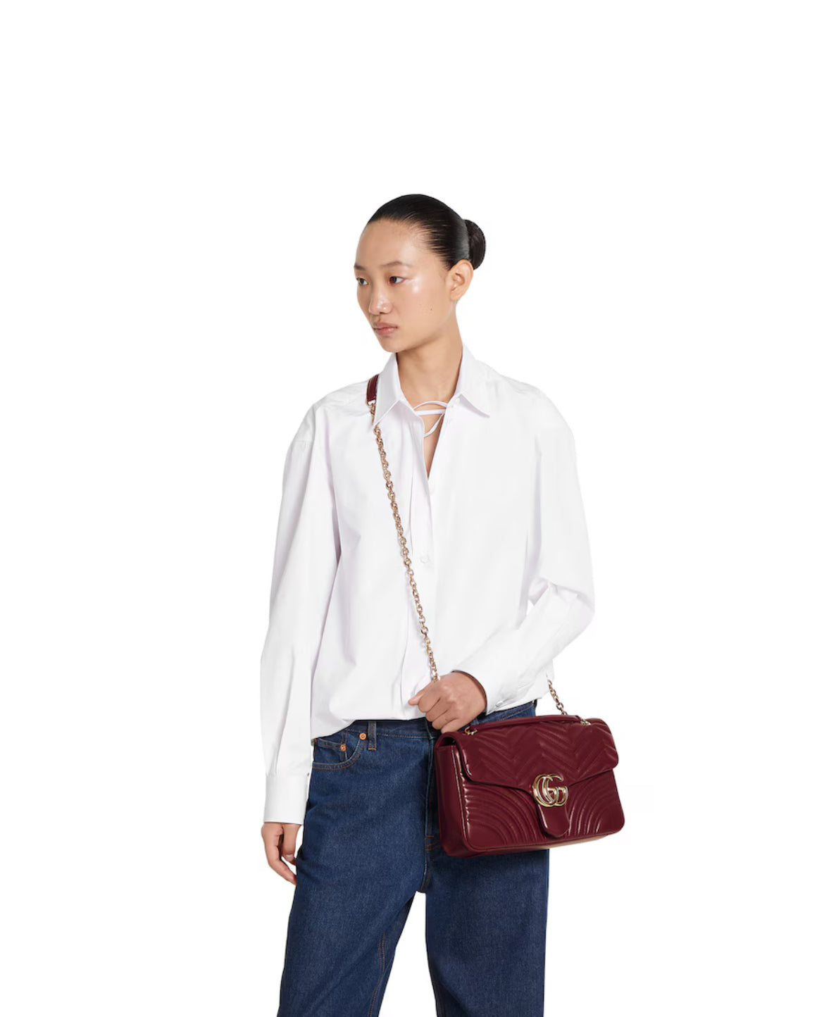 Sac à épaule grand format à motif GG Marmont