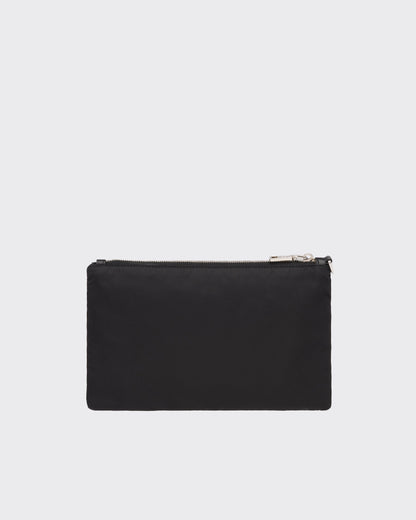 Pochette en Re-Nylon et cuir Saffiano
