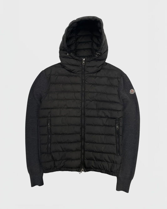 Moncler veste bi-matière cardigan