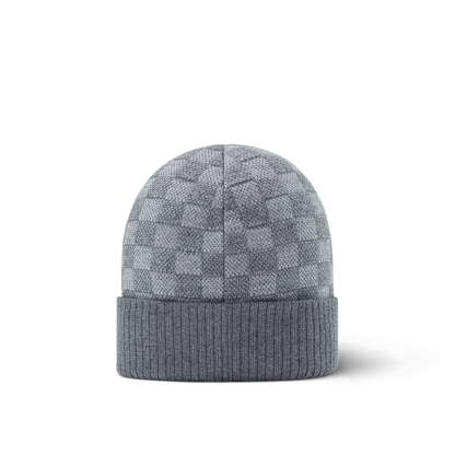 Bonnet et Écharpe Néo Petit Damier Gris