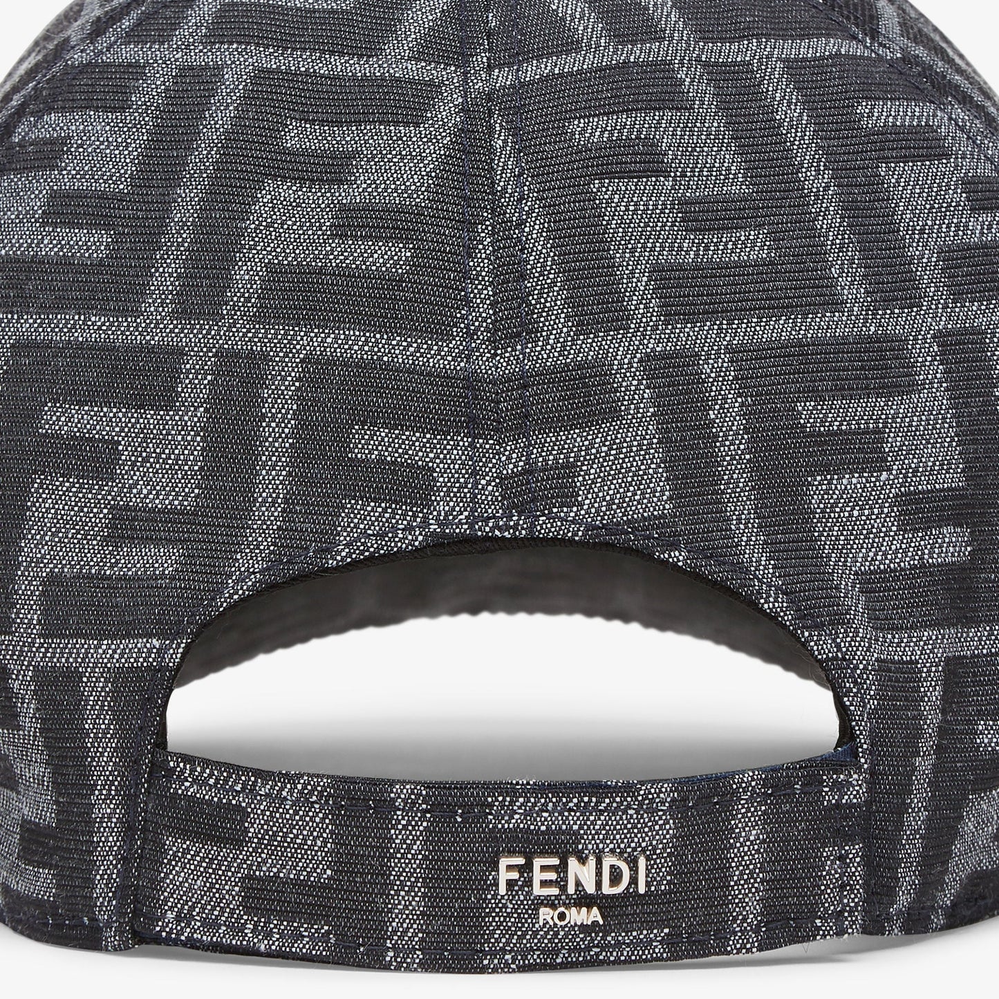 Casquette de baseball en tissu jacquard FF bleu