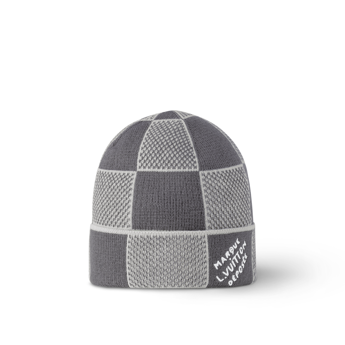 Bonnet et Écharpe Damier Heritage Gris