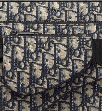 Triple Pouch Saddle Noir et Beige