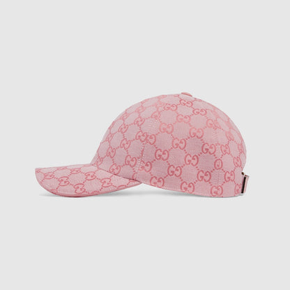 CASQUETTE EN TOILE GG Rose