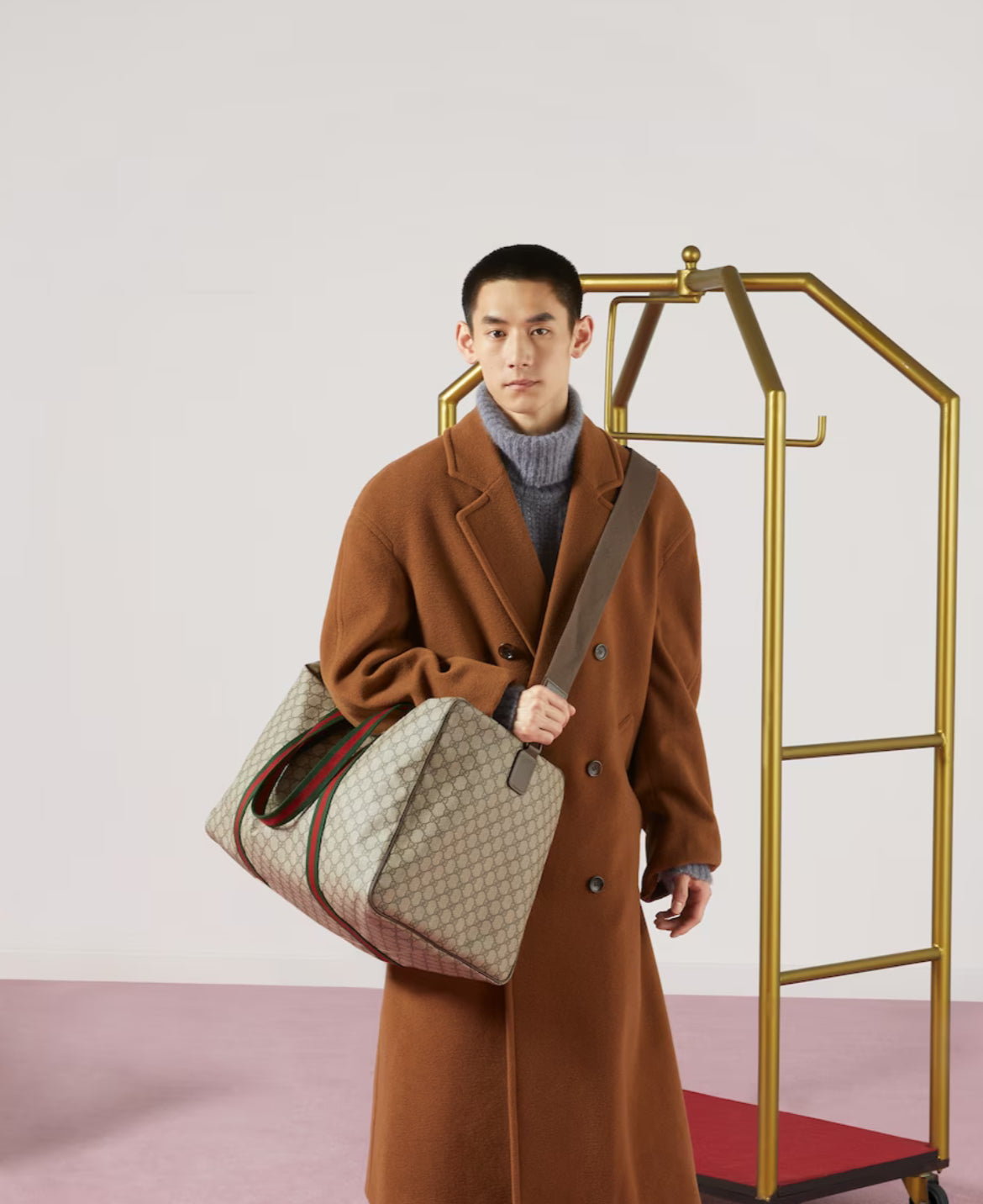 Sac de voyage avec bande Web grand format