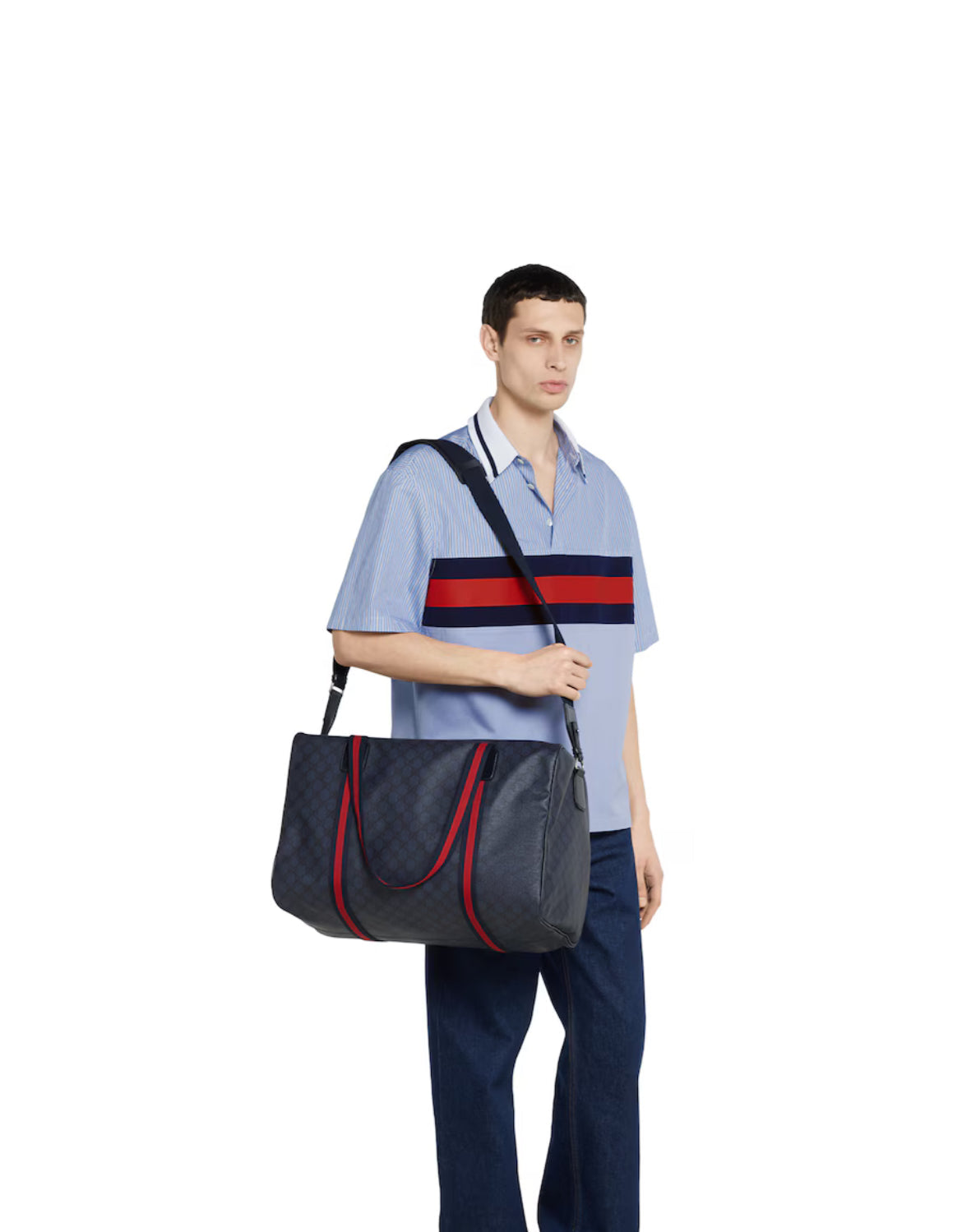 Sac de voyage avec bande Web moyen format