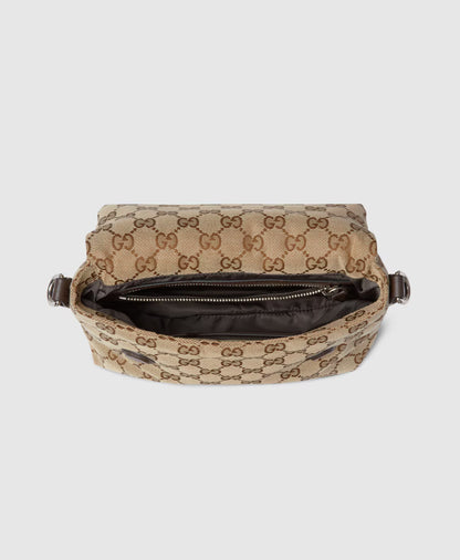 Sac à bandoulière en toile GG petit format