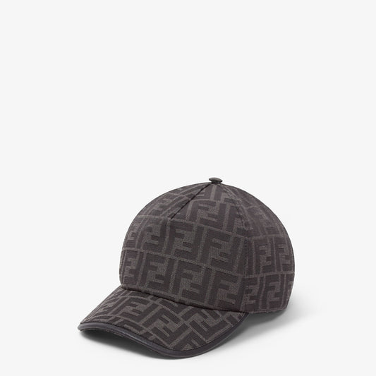 Casquette de baseball en tissu jacquard FF noir