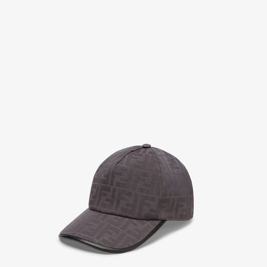 Casquette de baseball en tissu jacquard FF gris