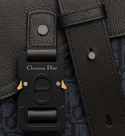 Sac Messenger à rabat Saddle Small Noir