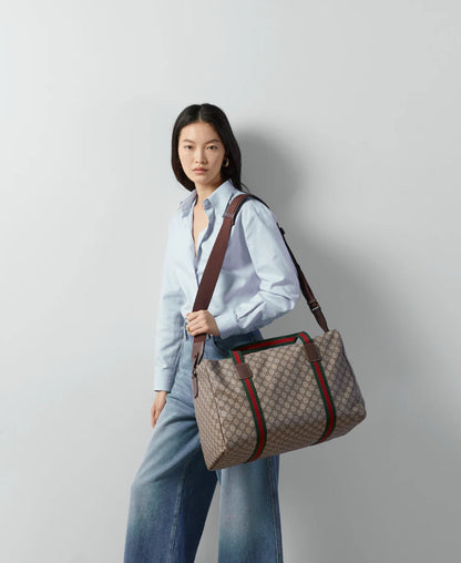 Sac de voyage avec bande Web moyen format