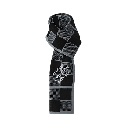 Bonnet et Écharpe Damier Heritage Noir