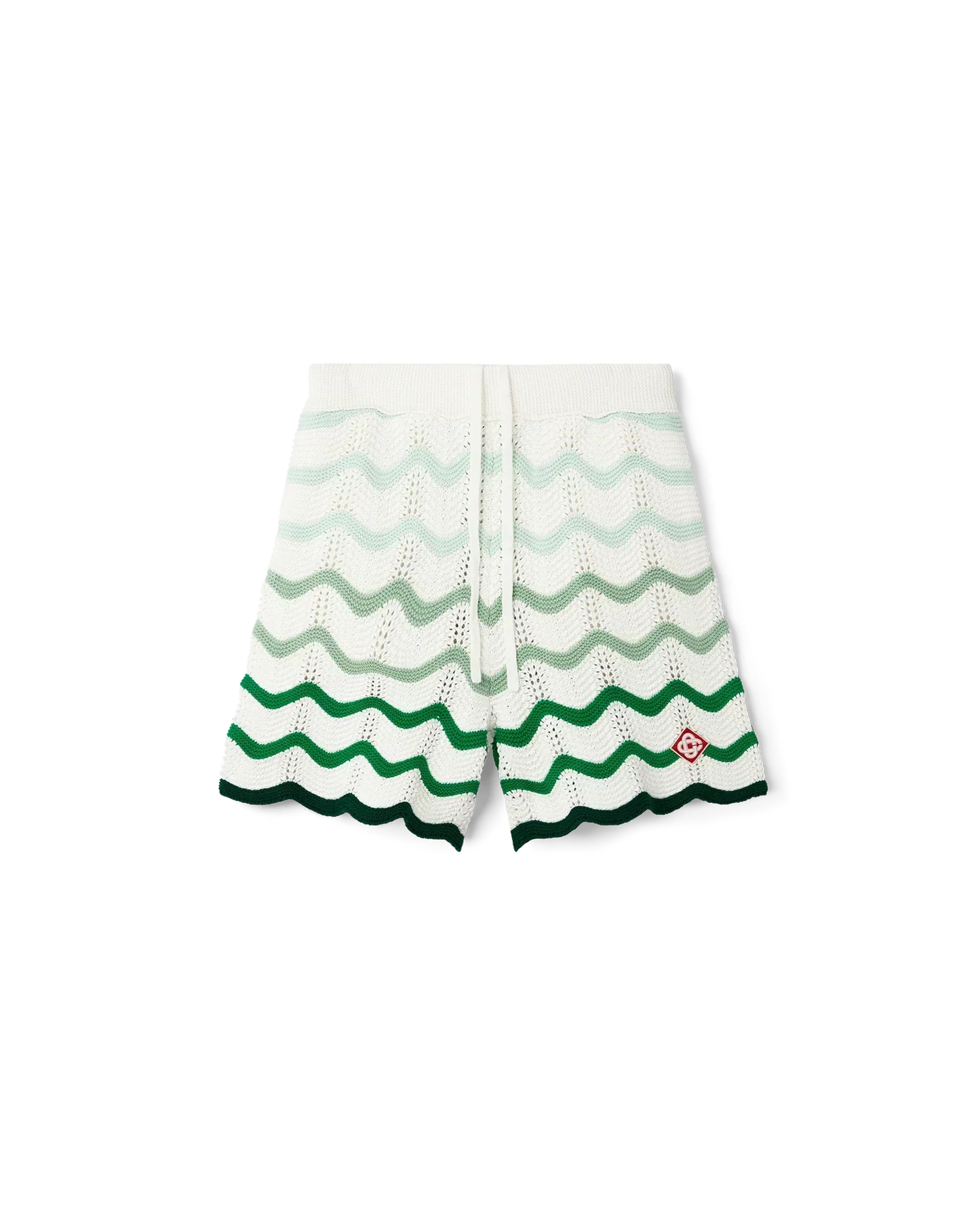 Wavy Gradient Crochet Shorts