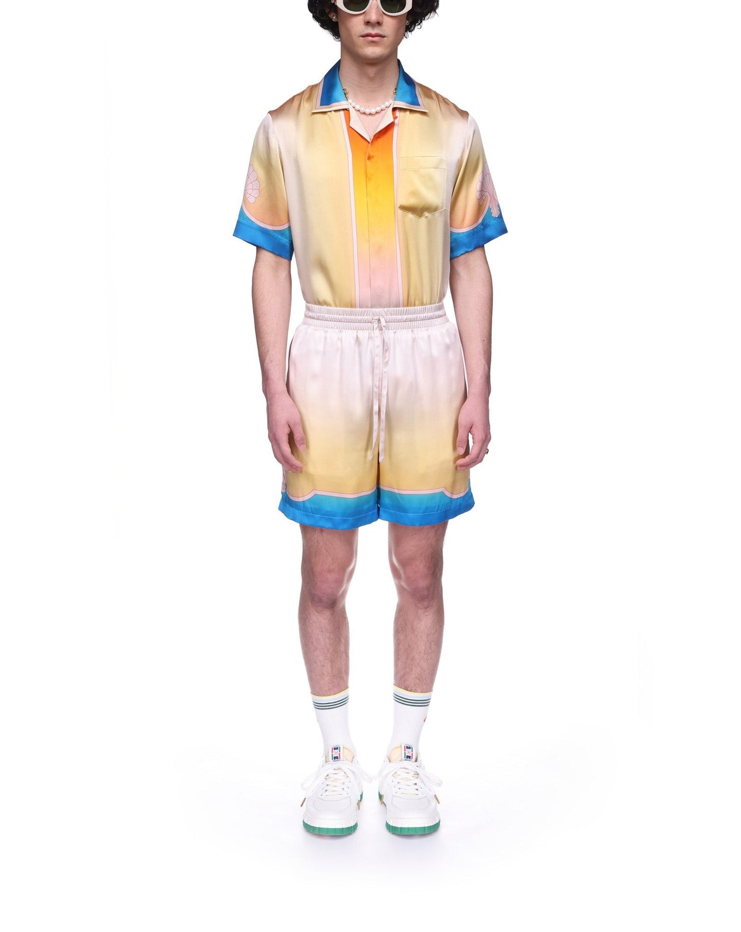 L'Arc Coloré Silk Shorts