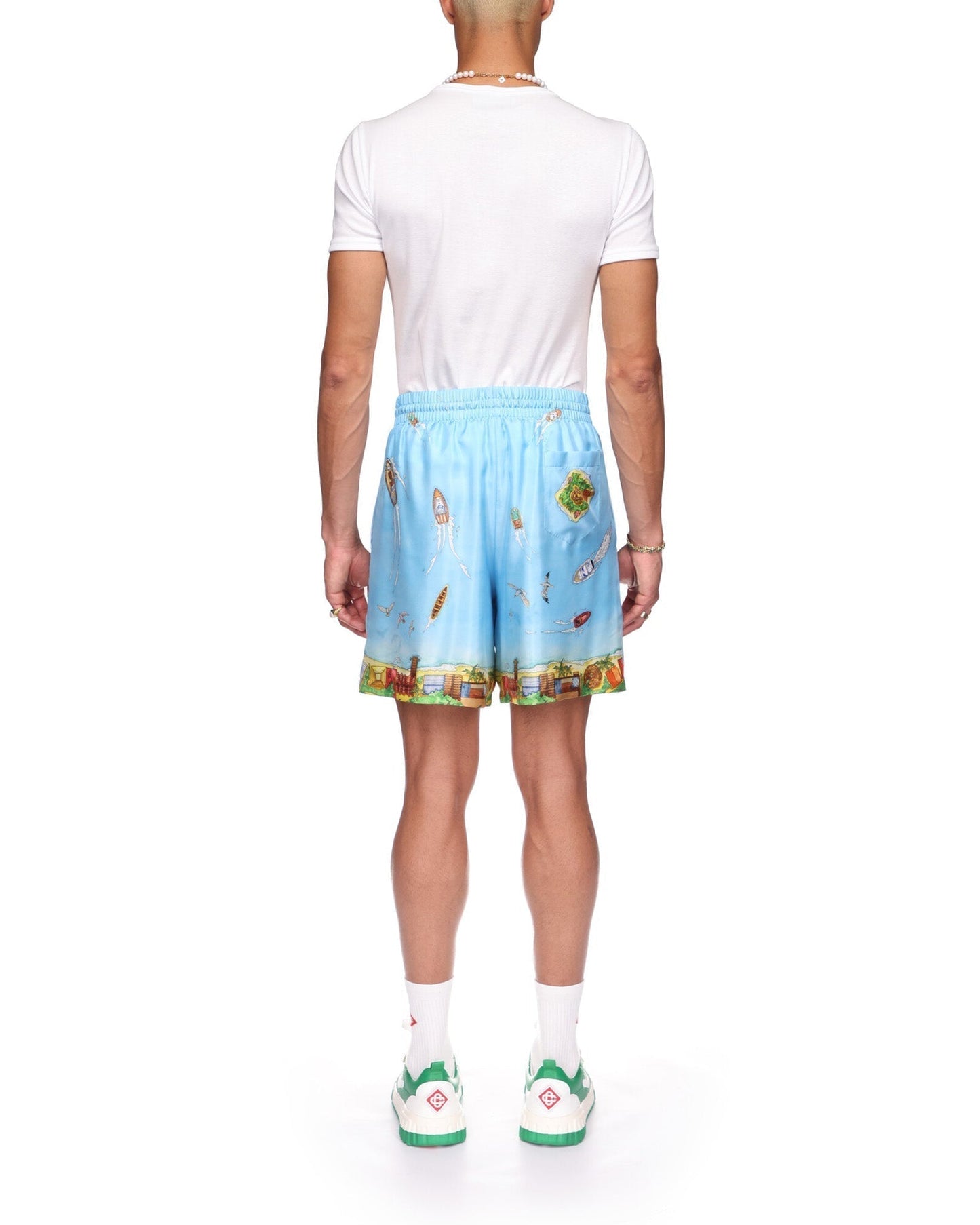 Maison Sur Piloti Silk Shorts