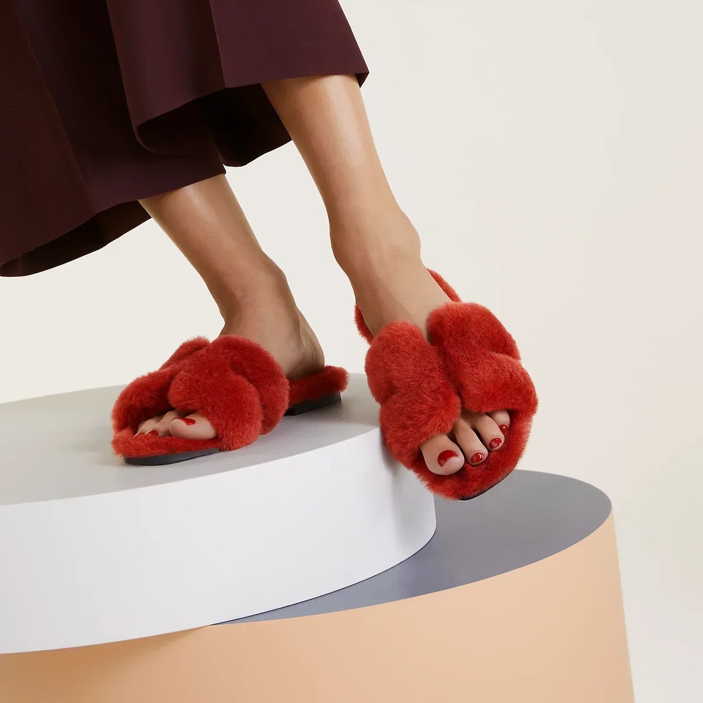 Sandales Oran - Rouge Turin